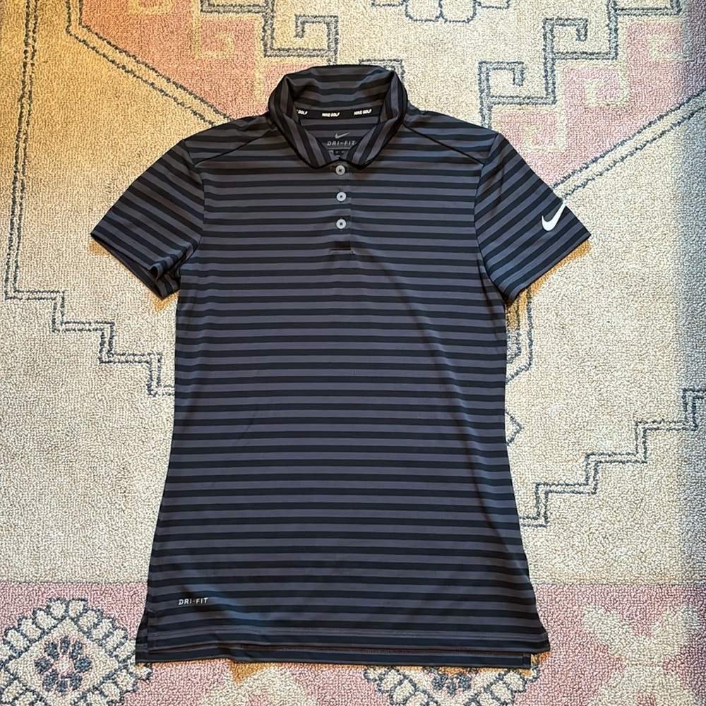 Nike Golf women’s striped polo, XS, like new!